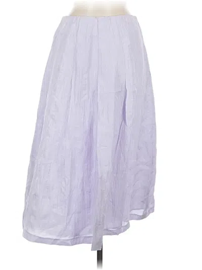 Pre-owned Isda & Co Silk Skirt In Purple