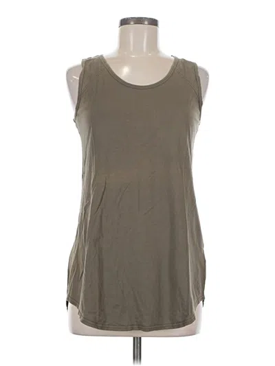 Pre-owned Isda & Co Sleeveless Top Tan Scoop Neck Tops