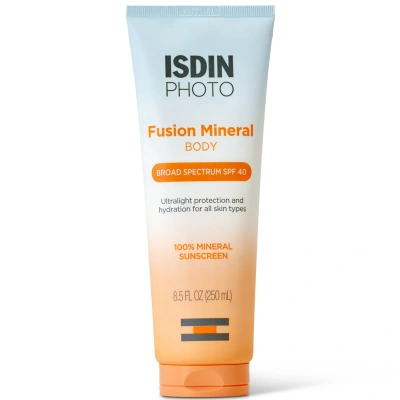 Isdin Fusion Mineral Body Cream Spf40 250ml In White