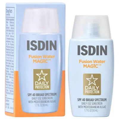 Isdin Fusion Water Magic Spf 40 Sunscreen With Hyaluronic Acid And Vitamin E 1.7 Oz/50 ml