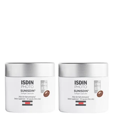 Isdin Sun Vitamin D Capsules Duo (60 Capsules, Worth $110.00) In White
