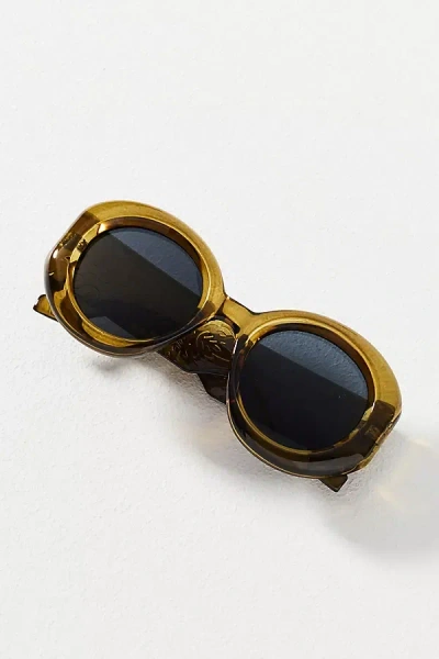 I-sea Circle Floral Sunglasses In Green