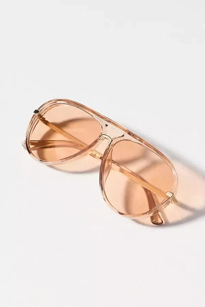 I-sea Colored Translucent Aviator Sunglasses In Gold