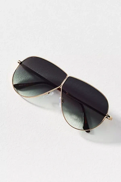 I-sea Colorful Metal Aviator Sunglasses In Green