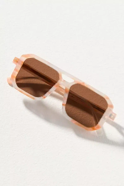 I-sea Ellie Square Aviator Sunglasses In Brown