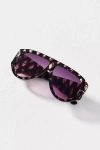 I-sea Flat Top Aviator Sunglasses In Black