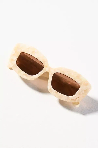 I-sea Airen Sun Embellished Sunglasses In White