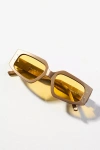 I-sea Journey Rectangle Marble Sunglasses In Gold
