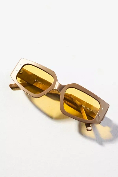 I-sea Journey Rectangle Marble Sunglasses In Gold