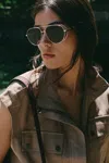 I-sea Metal Aviator Sunglasses In Silver