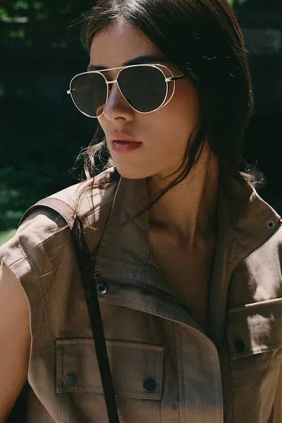 I-sea Metal Aviator Sunglasses In Silver