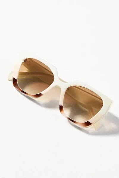 I-sea Mia Oversized Cat-eye Sunglasses In White