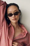 I-sea Mini Oval Sunglasses In Black