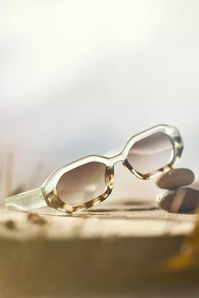 I-sea Ombré Tortoise Geometric Sunglasses In Blue