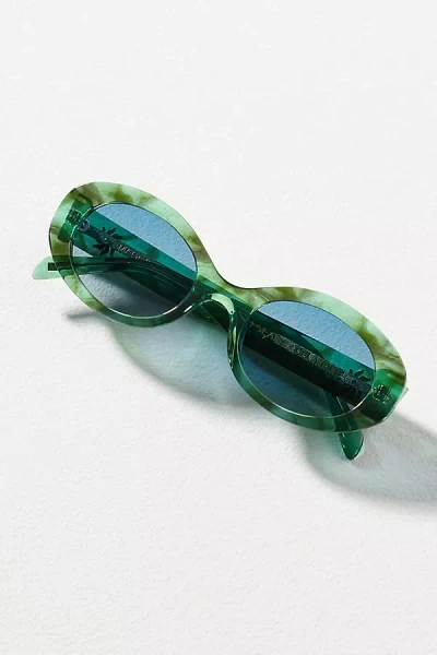 I-sea Oval Celandine Sunglasses In Green