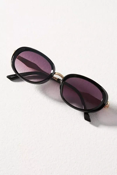 I-sea Oval Hold Wire Sunglasses In Black