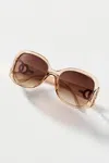 I-sea Oversized Retro Sunglasses In Brown