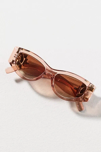 I-sea Rectangle Jelly Translucent Sunglasses In Pink