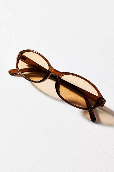 I-sea Slim Rectangle Sporty Wrapped Sunglasses In Beige