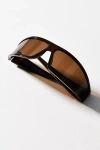 I-sea Slim Wrapped Shield Sunglasses In Brown