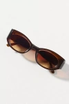 I-sea Translucent Oval Sunglasses In Brown