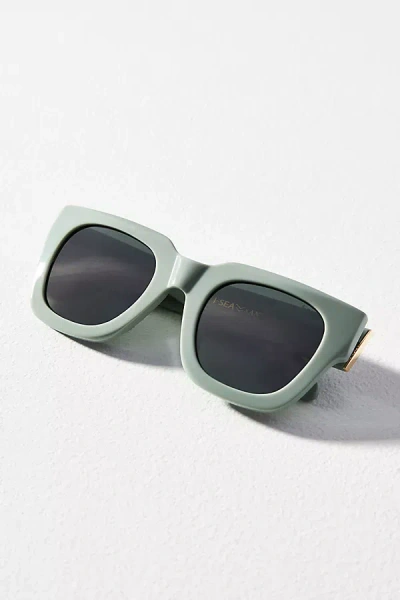 I-sea X Anthropologie Jolene Polarized Sunglasses In Green