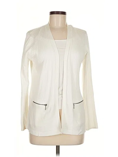 Pre-owned Isela Cardigan Sweater In White