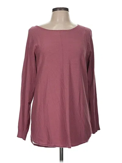 Pre-owned Isela Pullover Sweater In Burgundy