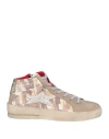Ishikawa Woman Sneakers Khaki Size 7 Soft Leather In Beige
