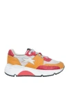 Ishikawa Woman Sneakers Mandarin Size 7 Soft Leather In Mandarin