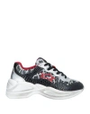Ishikawa Woman Sneakers Silver Size 7 Soft Leather, Textile Fibers In Silver