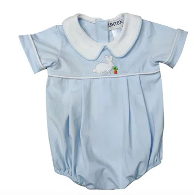 Ishtex Kids' Bunny Boy's Bubble Romper In Blue