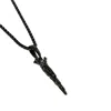 Iskra Men's Royal Horn Stainless Steel Necklace - Black In Black