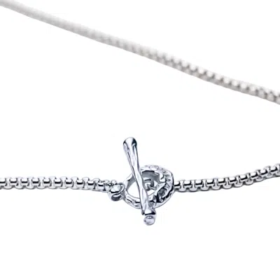Iskra Women's 3 In 1 Clasp Necklace - Airpods/sunglasses Holder - Silver