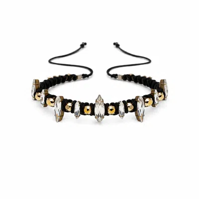 Iskra Women's Black Raindrop Choker