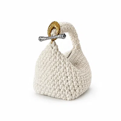 Iskra Women's Gigi Clasp Bag - White