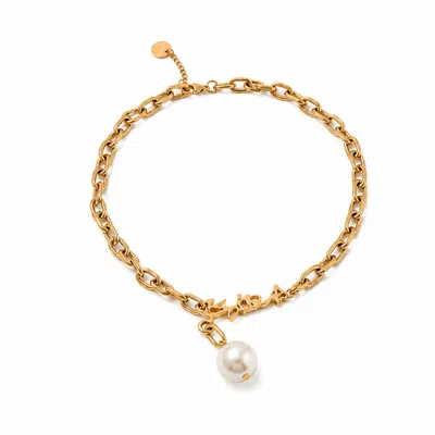 Iskra Women's Gold Bold Choker - Yellow