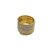 Iskra Women's Gold Glow Stack Crystal Memory Bracelet