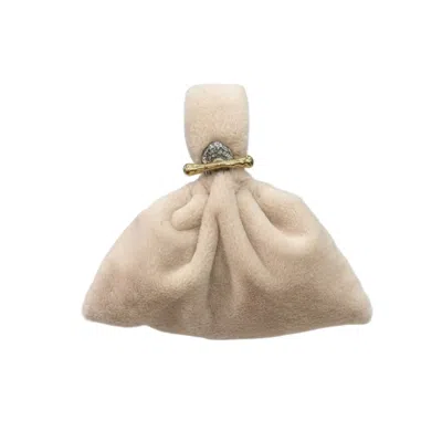 Iskra Women's Neutrals Teddy Bear Clasp Bag In Multi