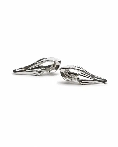 Iskra Women's Raindrop Earrings - White