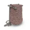 Iskra Women's Rose Gold Bucket Clasp Bag - Rose