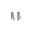 Iskra Women's Silver Double Crystal Ear Cuffs In Silver
