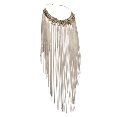 Iskra Women's Silver Rain Necklace