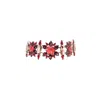 Iskra Women's Silver / Red Edelweiss Choker In Multi