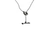 Iskra Women's Silver Tiny Clasp Stainless Steel Necklace In Silver
