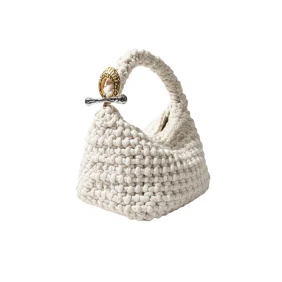 Iskra Women's Small Gigi Clasp Bag - White