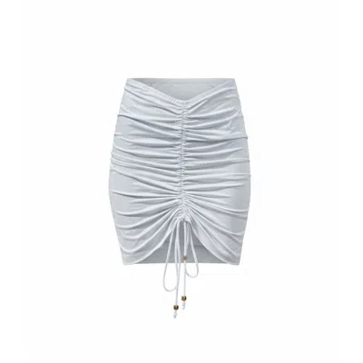 Iskra Women's White Bianca Cover-up Skirt