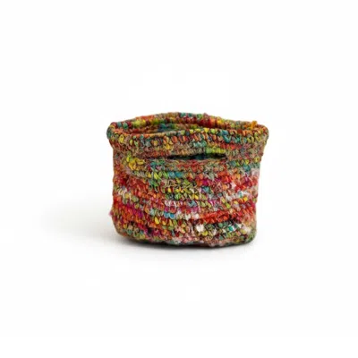 Iskra Women's Yellow / Pink Jen Raffia And Silk Bag - Pink And Yellow In Multi