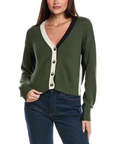 Isla & Amara Colorblock Cardigan In Multi