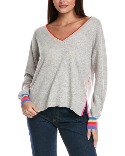 Isla & Aria Cashmere Sweater In Gray